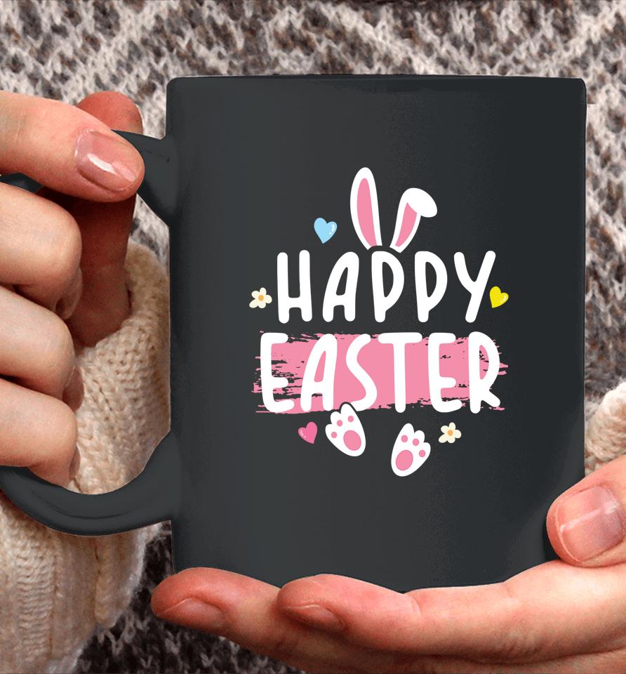 Happy Easter Bunny Rabbit Face Funny Easter Day Coffee Mug