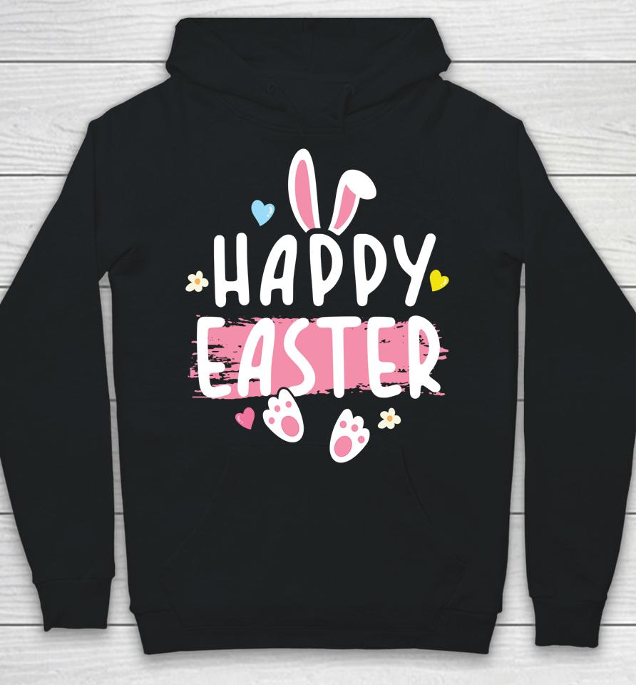 Happy Easter Bunny Rabbit Face Funny Easter Day Hoodie
