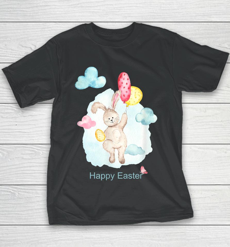 Happy Easter Card Cute Bunny Youth T-Shirt