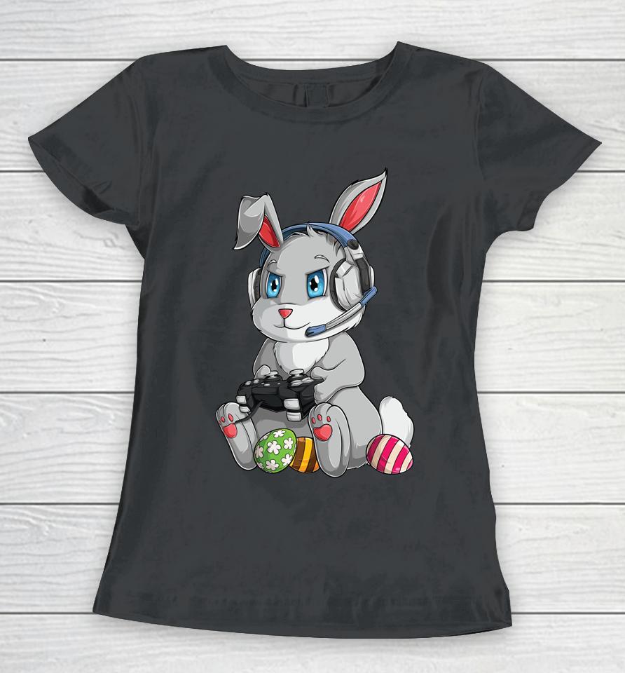 Happy Easter Day Bunny Egg Kids Gamer Women T-Shirt