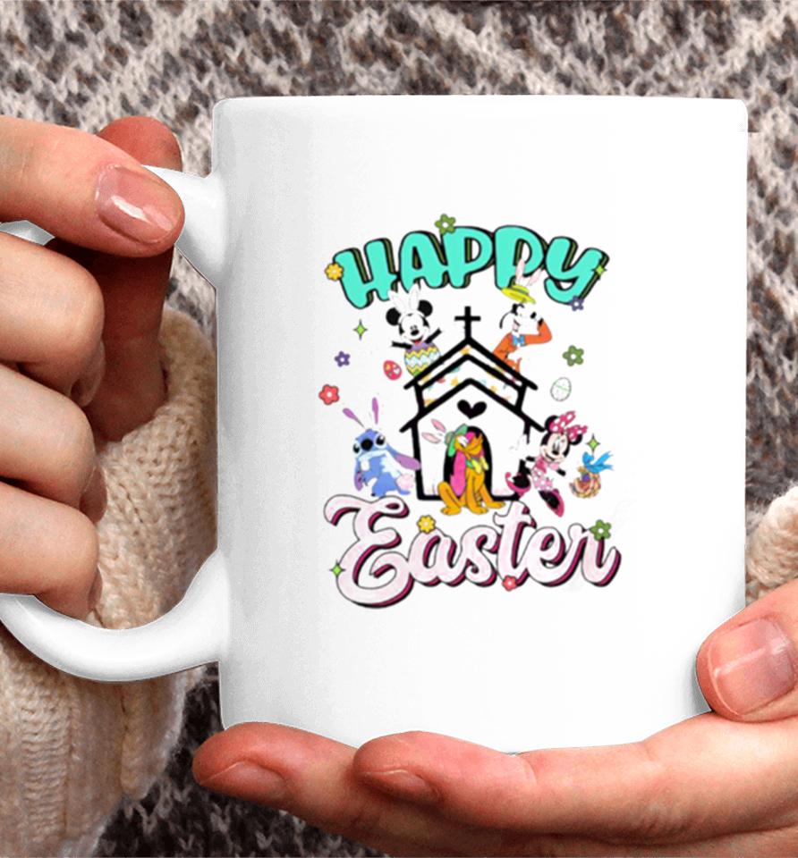 Happy Easter Disney Bunny Characters Coffee Mug