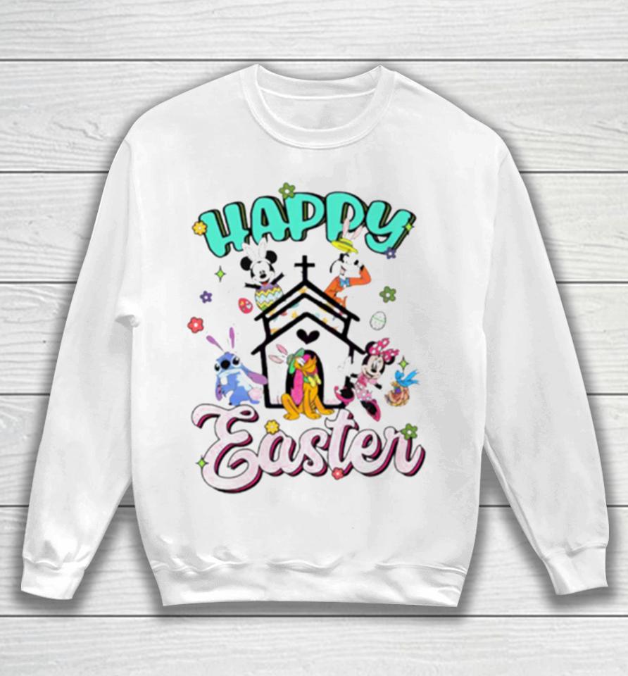 Happy Easter Disney Bunny Characters Sweatshirt