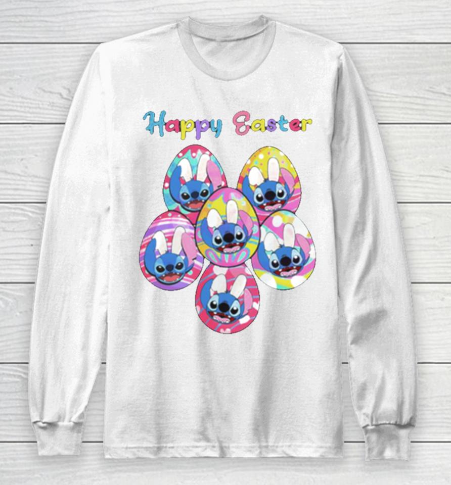 Happy Easter Disney Stitch Bunny Long Sleeve T-Shirt