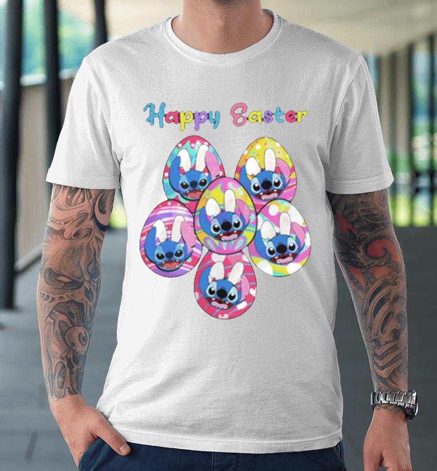 Happy Easter Disney Stitch Bunny Premium T-Shirt