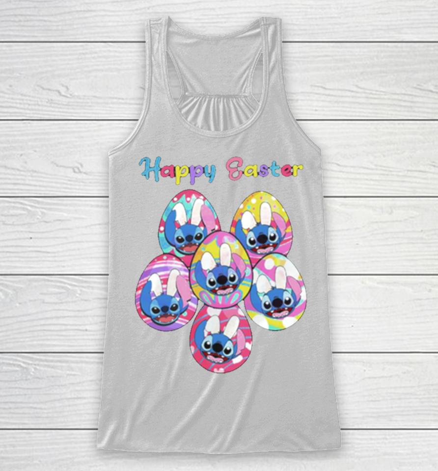 Happy Easter Disney Stitch Bunny Racerback Tank