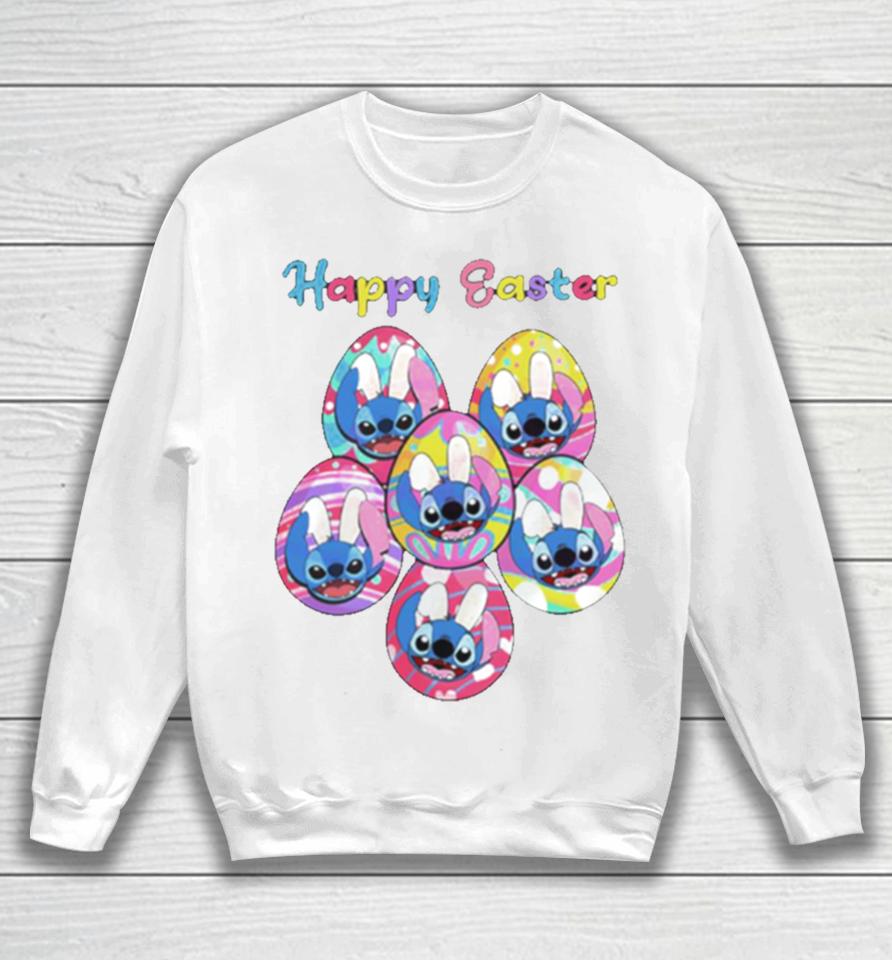 Happy Easter Disney Stitch Bunny Sweatshirt