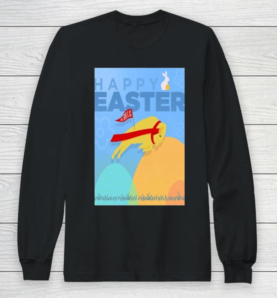 Happy Easter Go Bills 2024 Long Sleeve T-Shirt