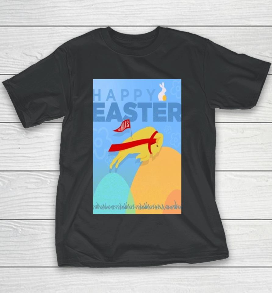 Happy Easter Go Bills 2024 Youth T-Shirt