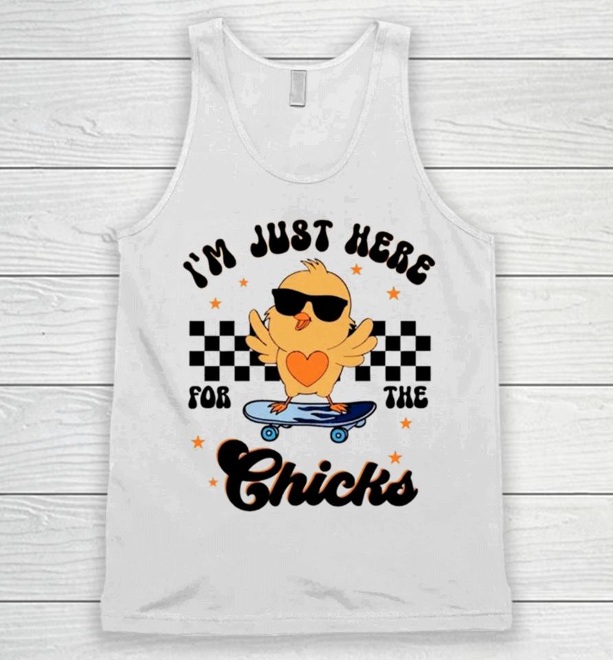 Happy Easter I’m Just Here For The Chicks Unisex Tank Top