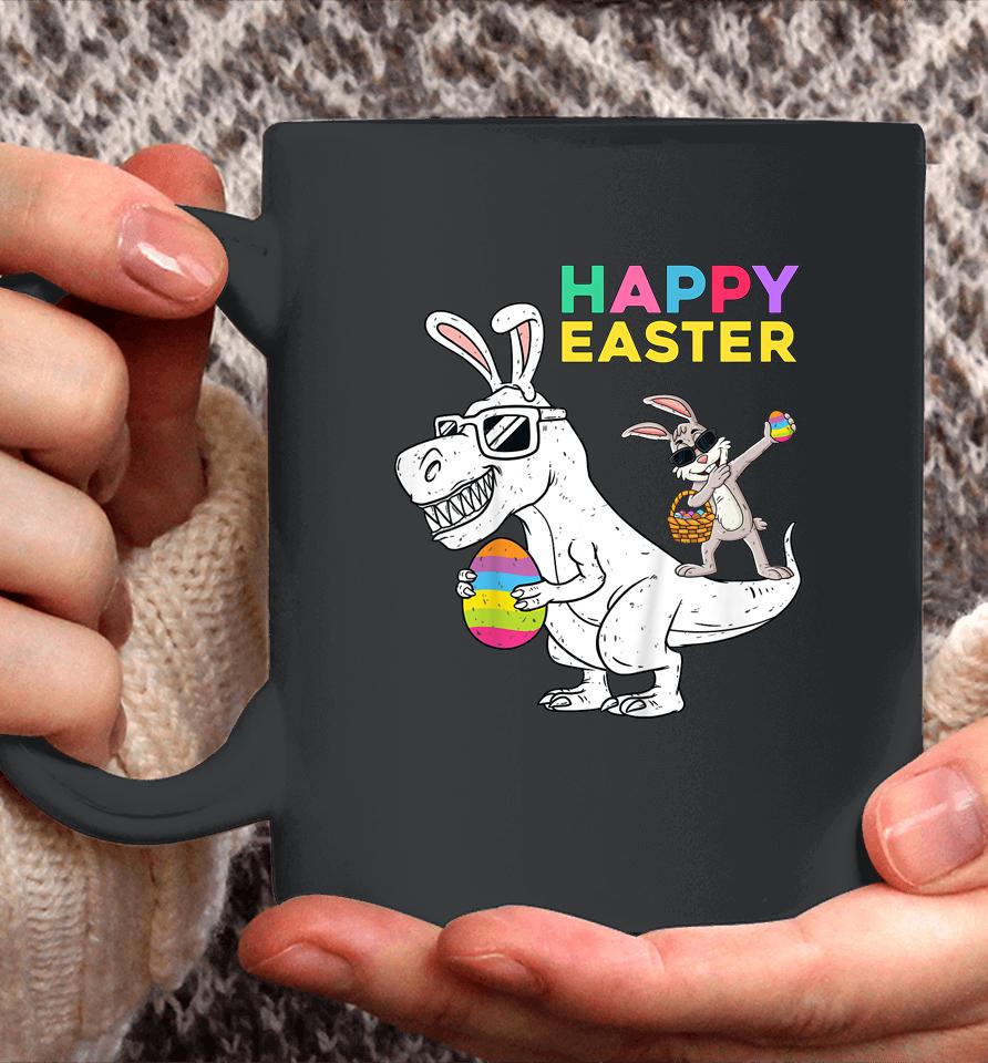Happy Easter T Rex Dino Dabbing Rabbit Dab Kids Coffee Mug