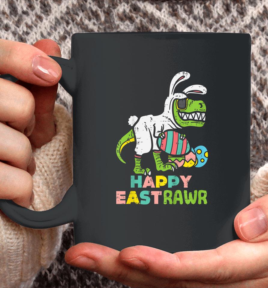 Happy Eastrawr Trex Easter Bunny Egg Funny Dinosaur Kids Easter Coffee Mug