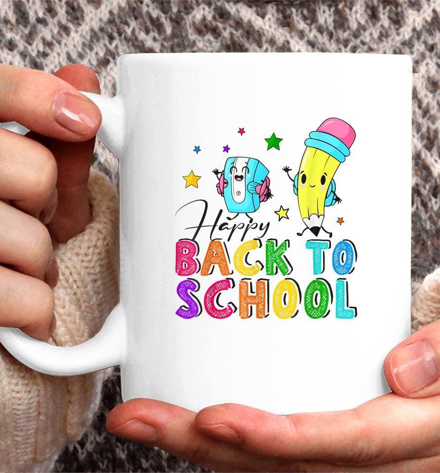 Happy First Day Of School Teachers Welcome Back To School Coffee Mug