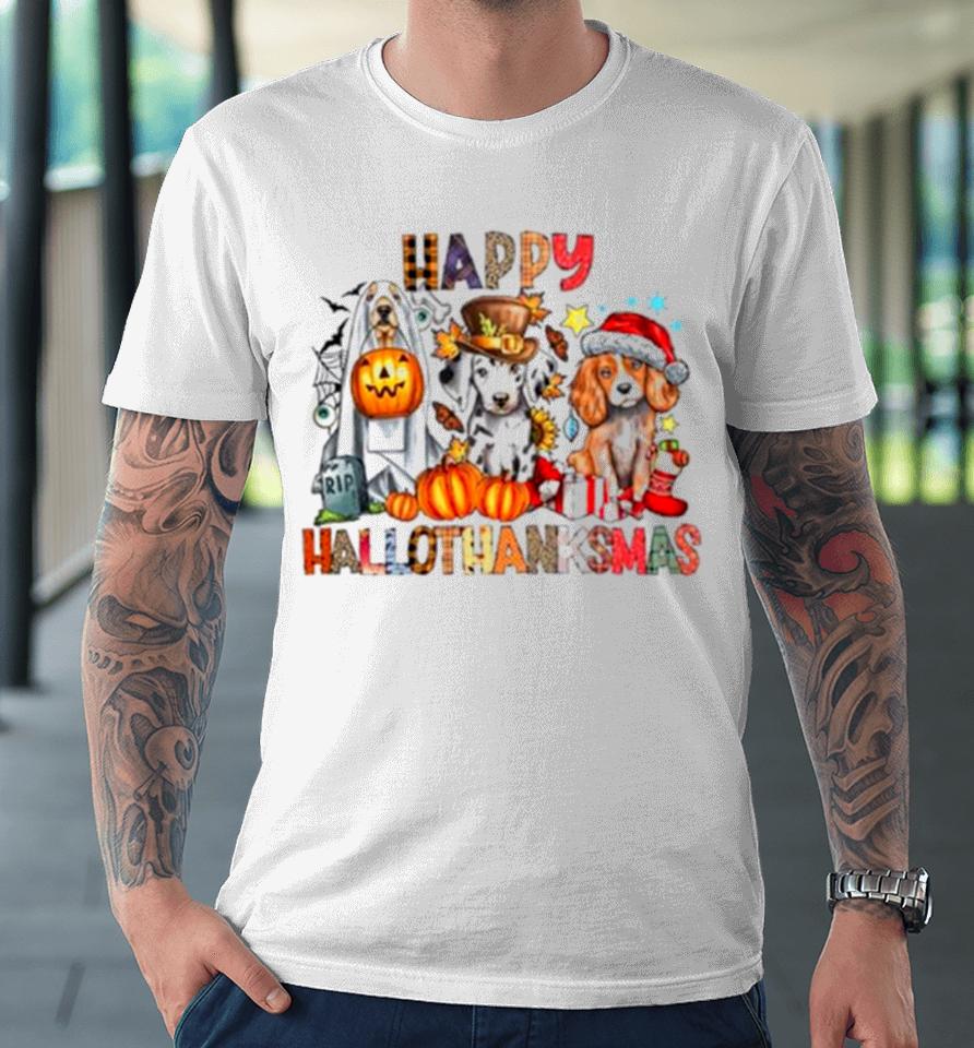 Happy Hallothanksmas Dog Lover Premium T-Shirt