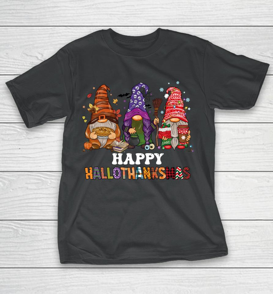 Happy Hallothanksmas Gnomes T-Shirt