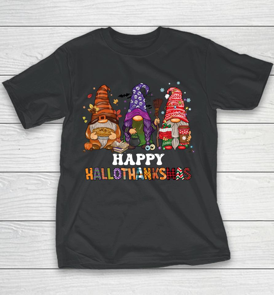 Happy Hallothanksmas Gnomes Youth T-Shirt
