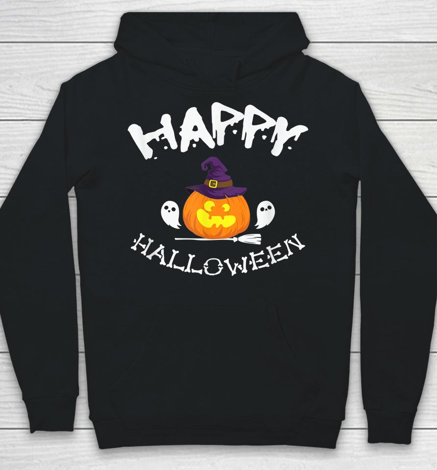 Happy Halloween Apparel Funny Pumpkin Gift Hoodie