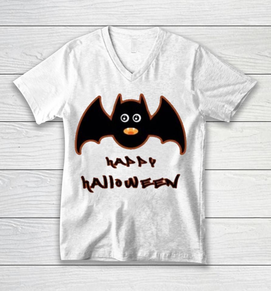Happy Halloween Batman Unisex V-Neck T-Shirt