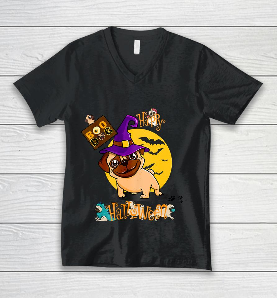 Happy Halloween Boodog Unisex V-Neck T-Shirt