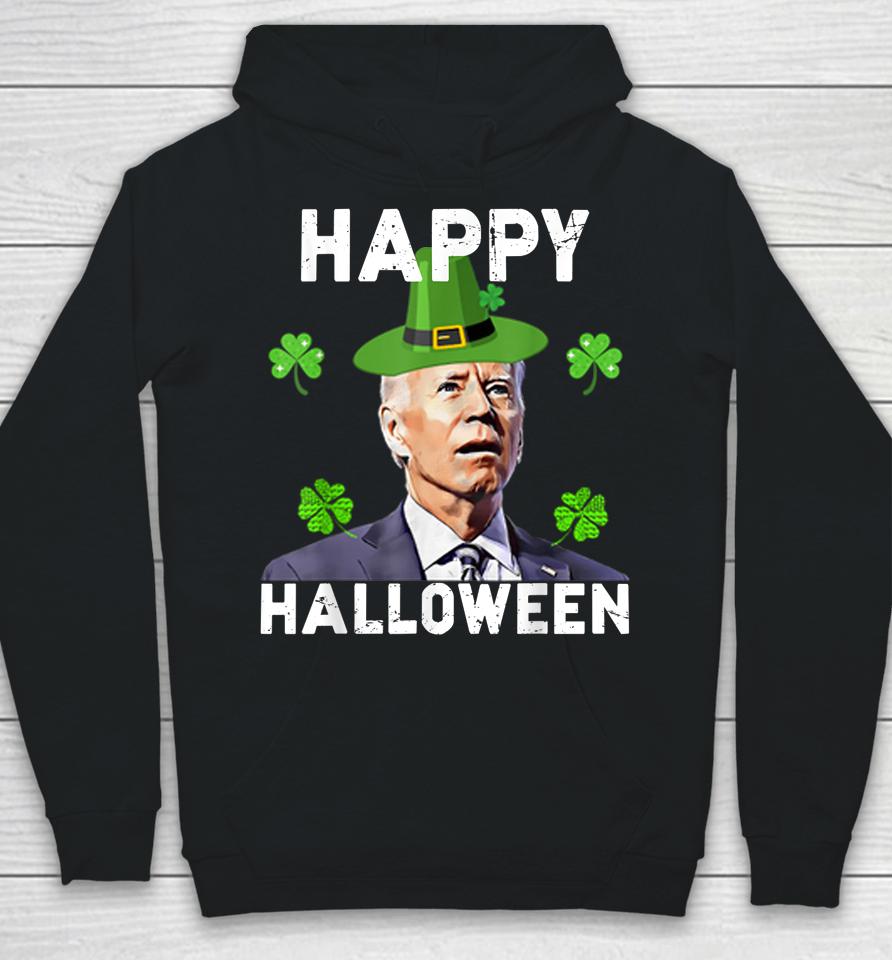 Happy Halloween Funny Joe Biden St Patrick's Day Vintage Hoodie