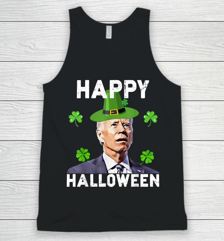 Happy Halloween Funny Joe Biden St Patrick's Day Vintage Unisex Tank Top