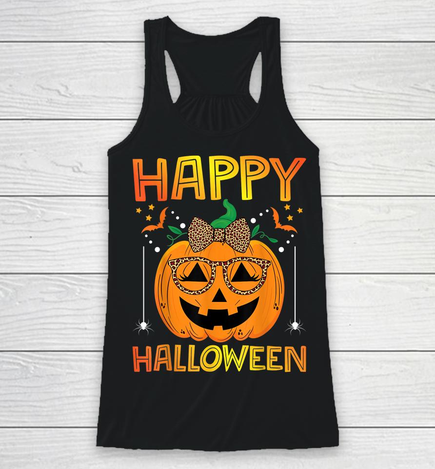 Happy Halloween Pumpkin Racerback Tank