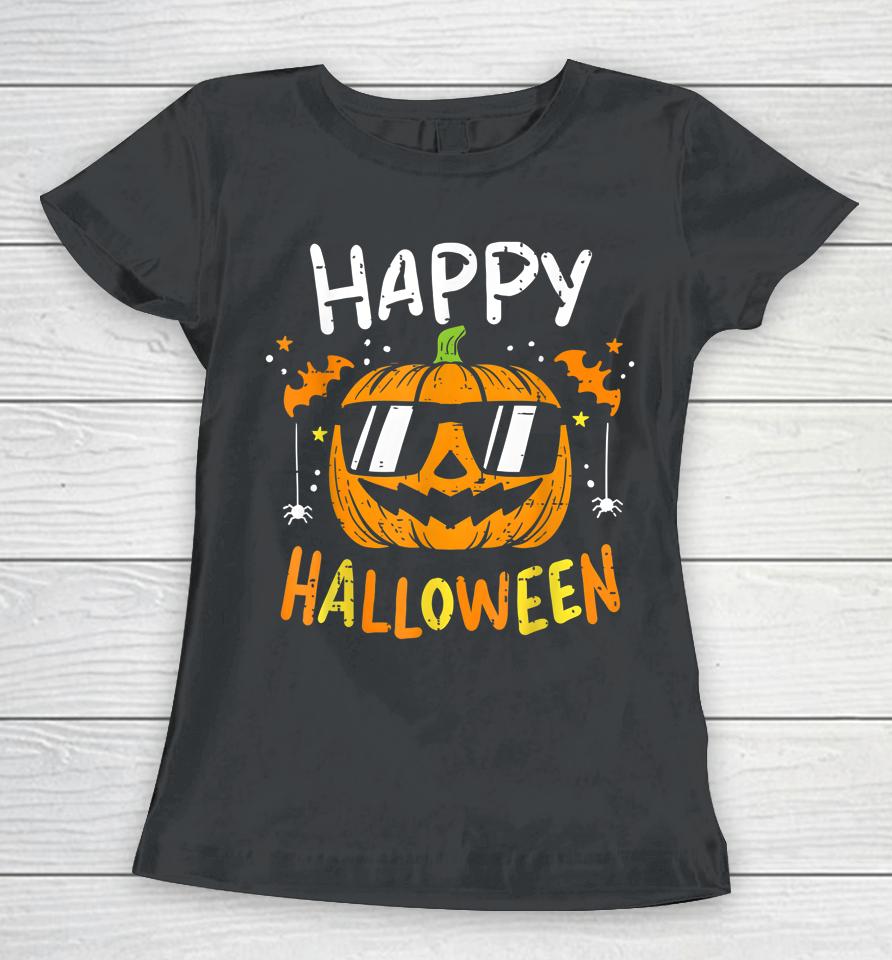 Happy Halloween Pumpkin Trick Or Treat For Toddler Boys Kids Women T-Shirt