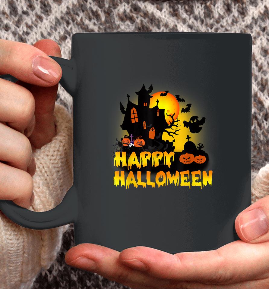 Happy Halloween Pumpkins House Coffee Mug