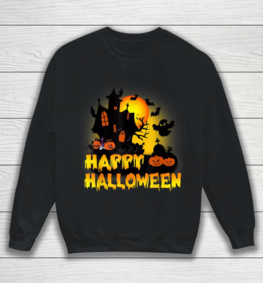 Happy Halloween Pumpkins House Sweatshirt
