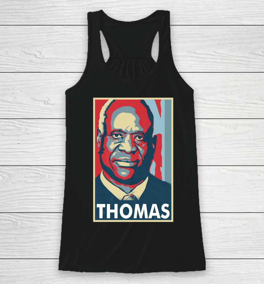 Happy Independence Day Clarence Thomas Racerback Tank