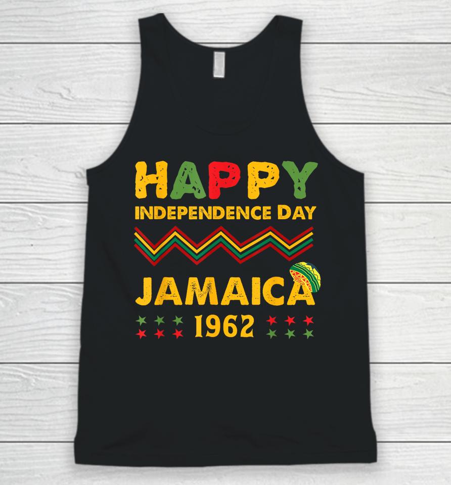 Happy Independence Day Jamaica 1962 Jamaican Pride Reggae Unisex Tank Top