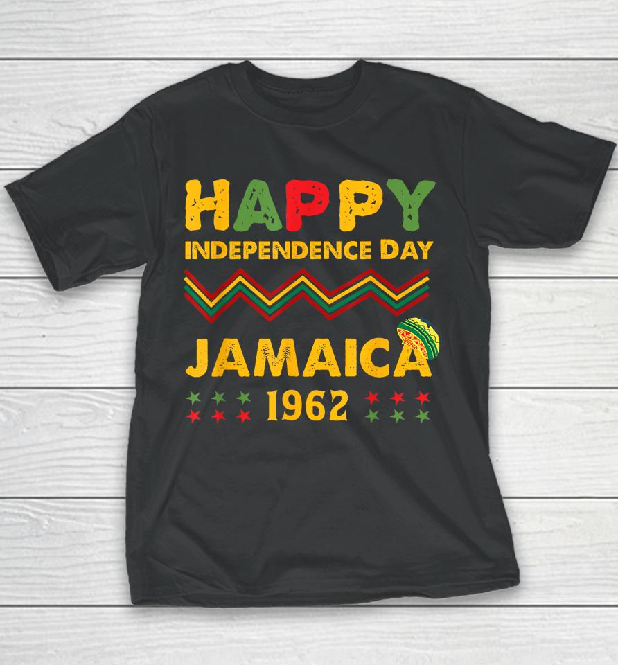Happy Independence Day Jamaica 1962 Jamaican Pride Reggae Youth T-Shirt