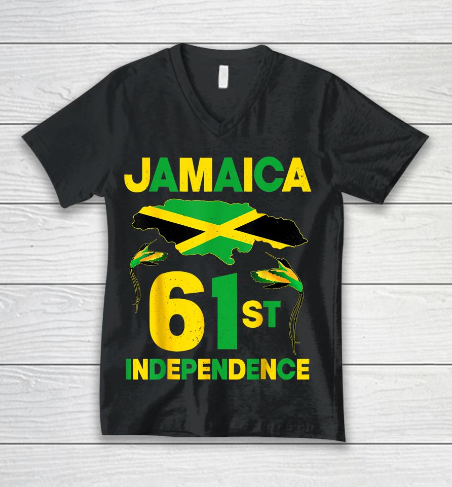 Happy Independence Day Jamaica 1962 Proud Jamaican Unisex V-Neck T-Shirt
