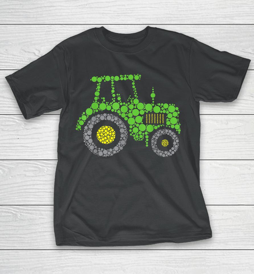Happy International Dot Day 2024 Cute Tractor T-Shirt