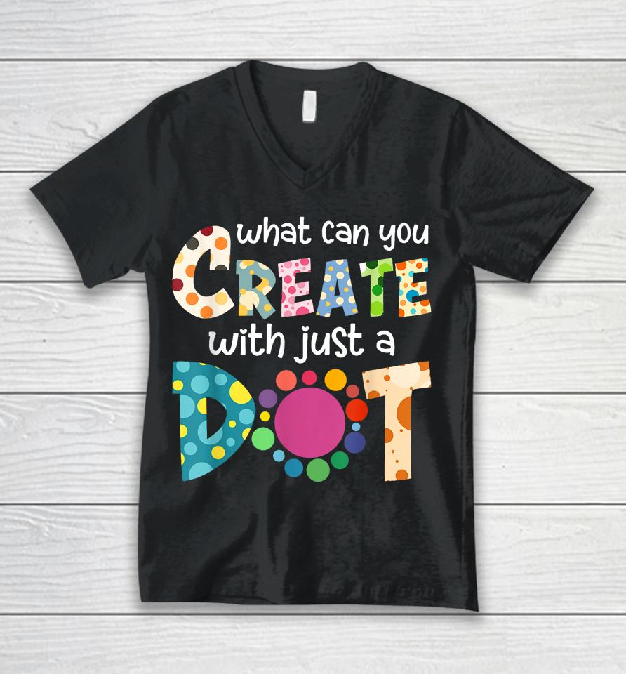 Happy International Dot Day Colorful Polka Dot Kids Dot Day Unisex V-Neck T-Shirt