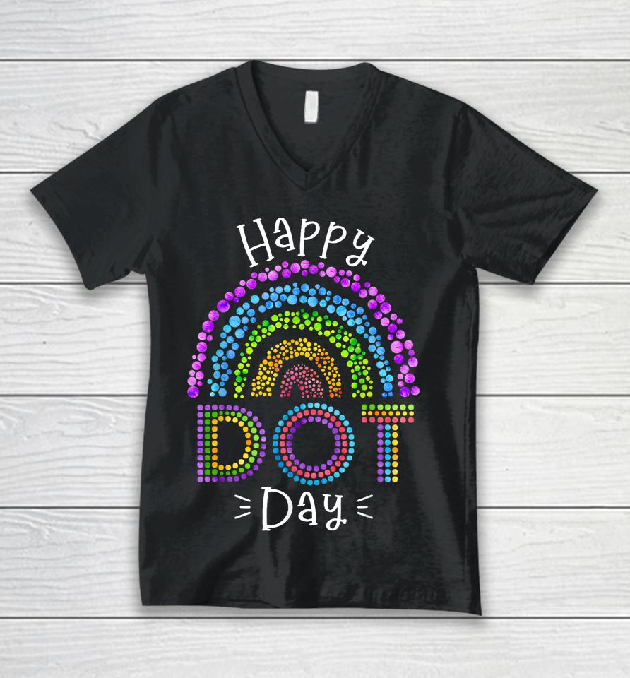 Happy International Dot Day Colorful Polka Dot Kids Dot Day Unisex V-Neck T-Shirt