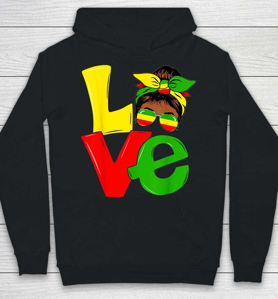 Happy Juneteenth Is My Independence Day Free Black Women Hoodie