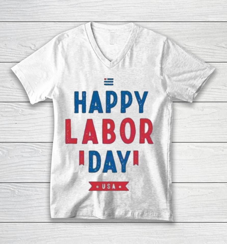 Happy Labor Day Usa Svg Workers Day Unisex V-Neck T-Shirt
