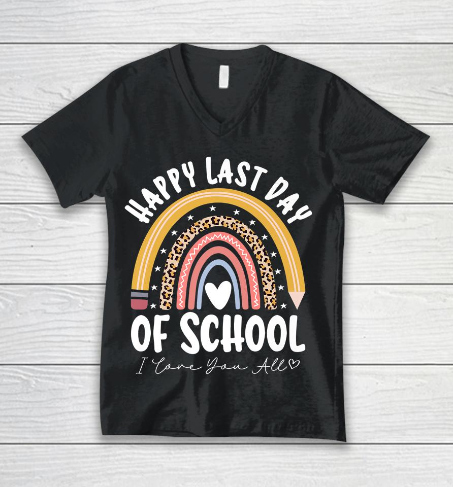Happy Last Day Of School Graduation Unisex V-Neck T-Shirt