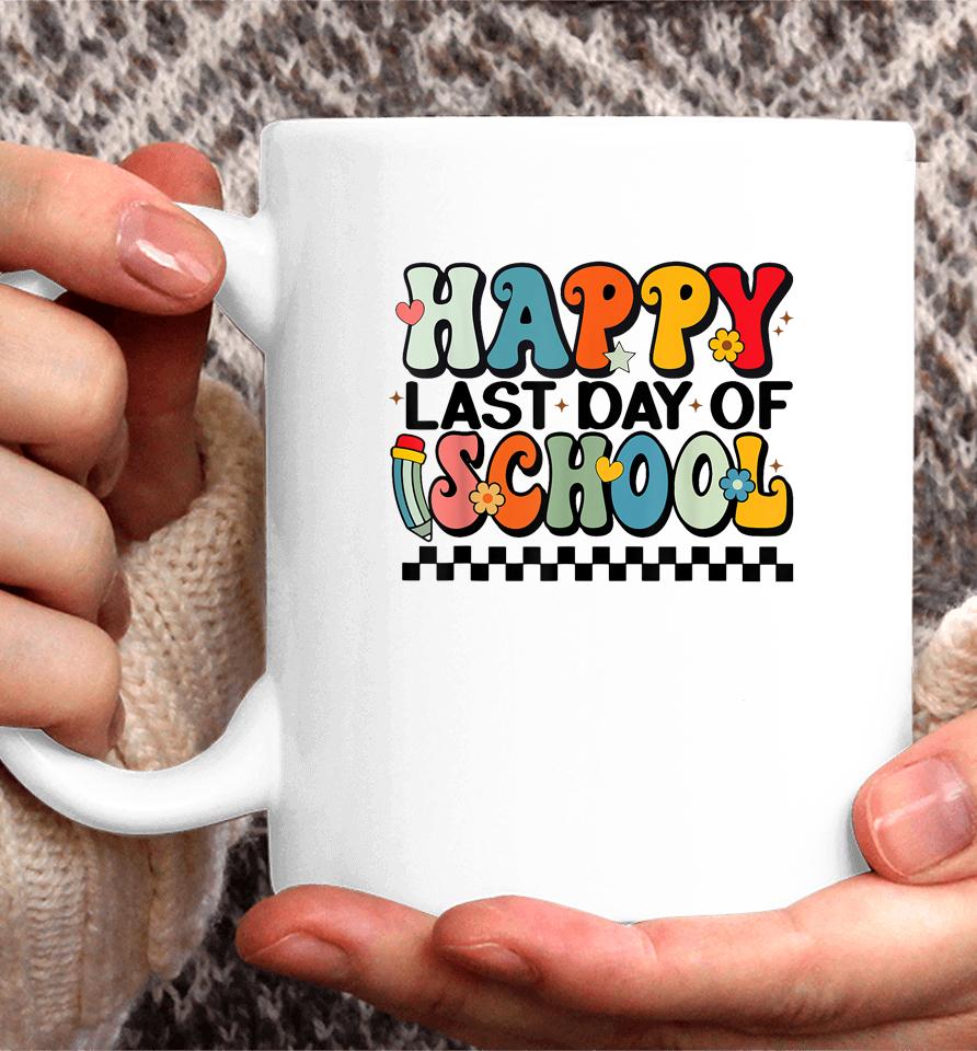 Happy Last Day Of School Last Day Of School Teacher Kids Coffee Mug