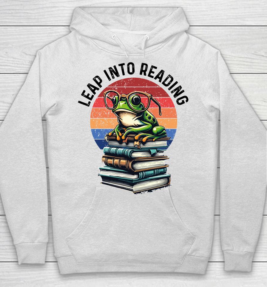Happy Leap Day Teacher, Leap Into Reading Leap Day 2024 Hoodie