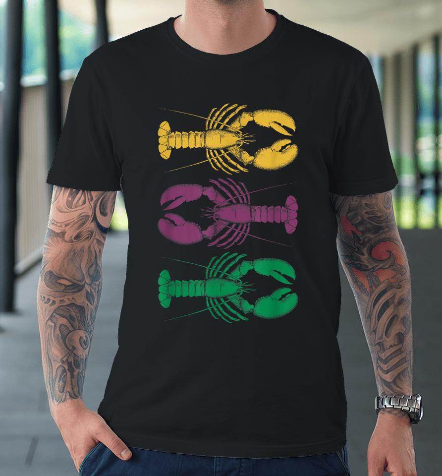 Happy Mardi Gras 2024 Crawfish Matching Party Vintage Premium T-Shirt