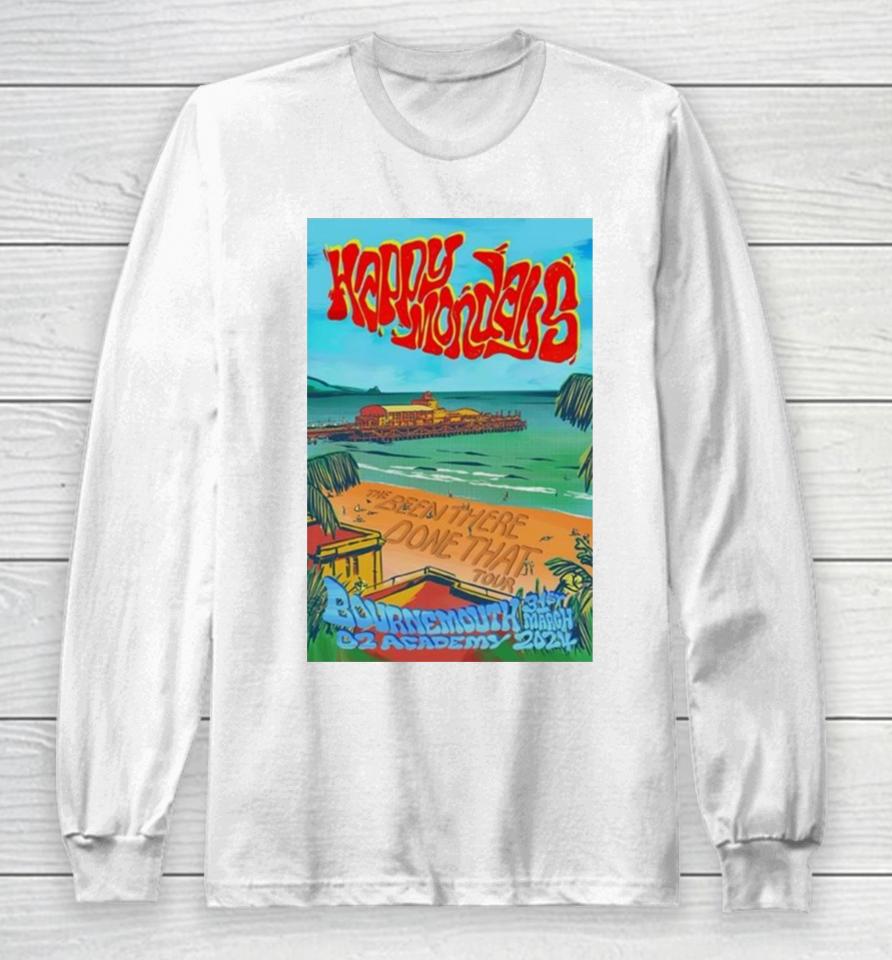 Happy Monday O2 Academy Bournemouth Event Poster March 31 2024 Poster Long Sleeve T-Shirt