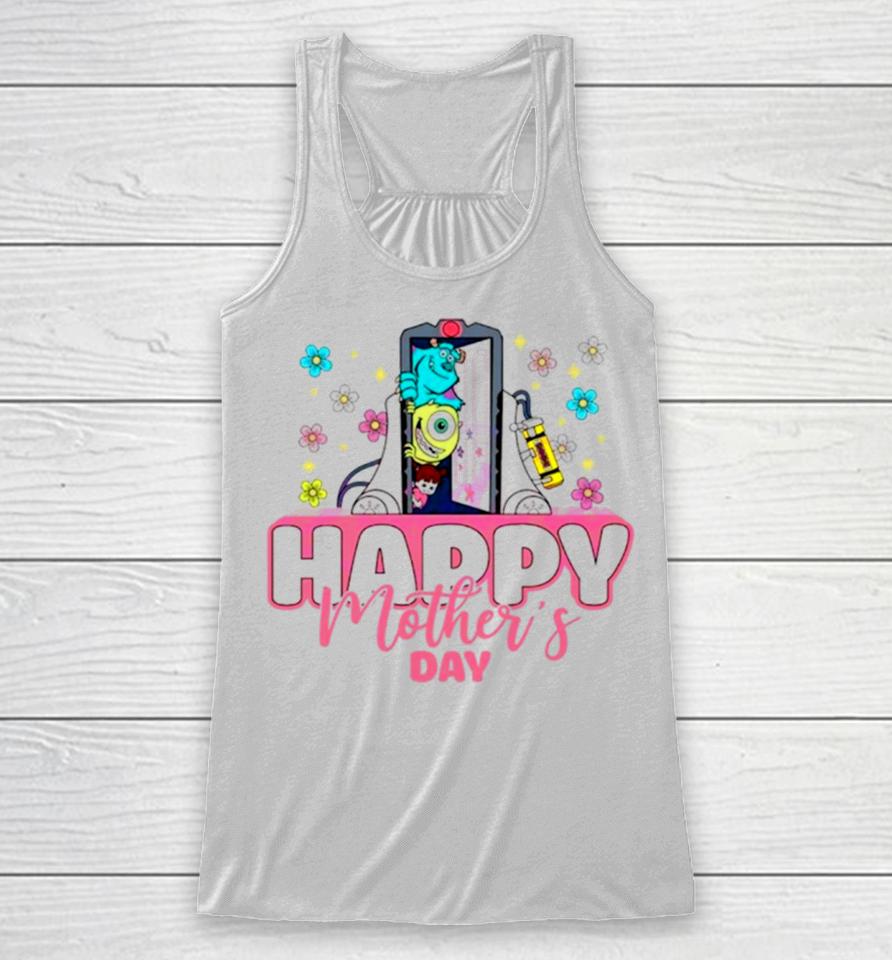 Happy Mothers Day Monster Mom Racerback Tank