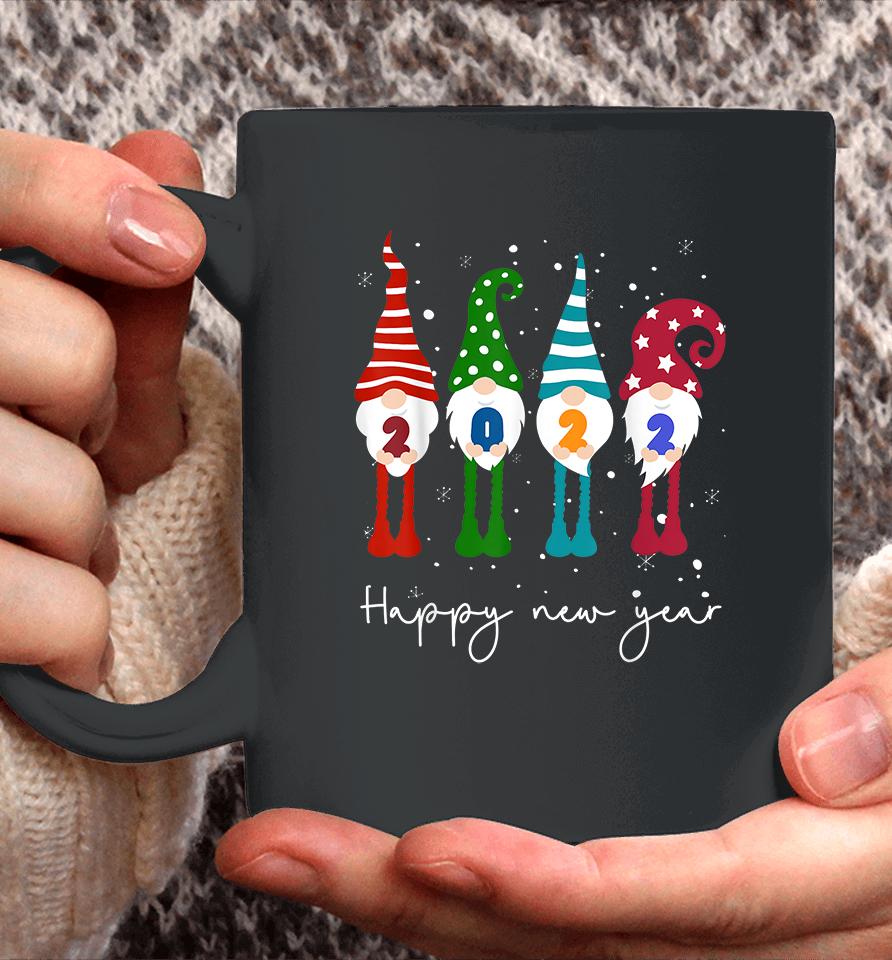 Happy New Year 2022 Gnome Christmas Coffee Mug