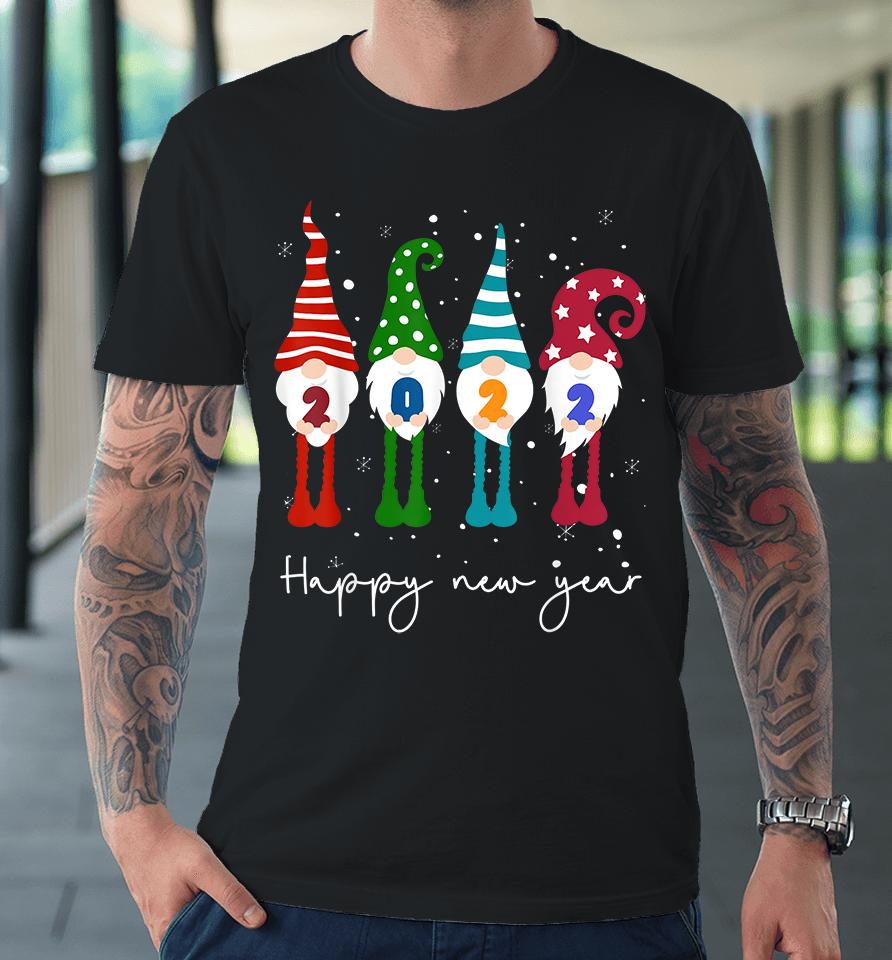 Happy New Year 2022 Gnome Christmas Premium T-Shirt