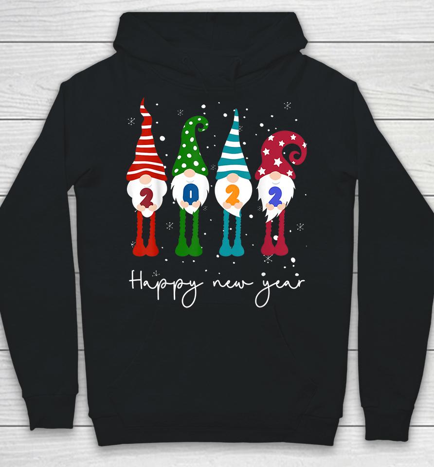 Happy New Year 2022 Gnome Christmas Hoodie
