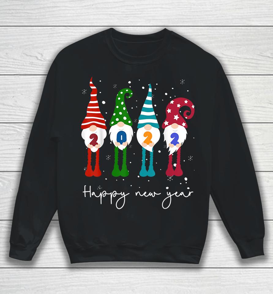 Happy New Year 2022 Gnome Christmas Sweatshirt