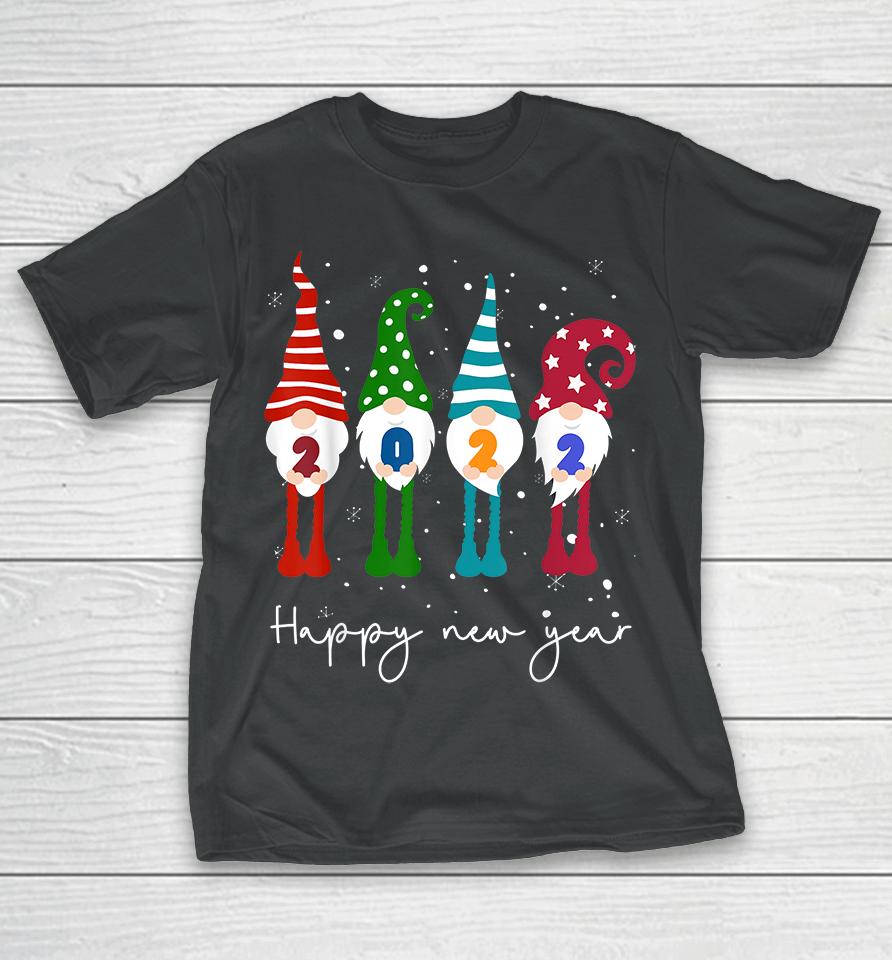 Happy New Year 2022 Gnome Christmas T-Shirt