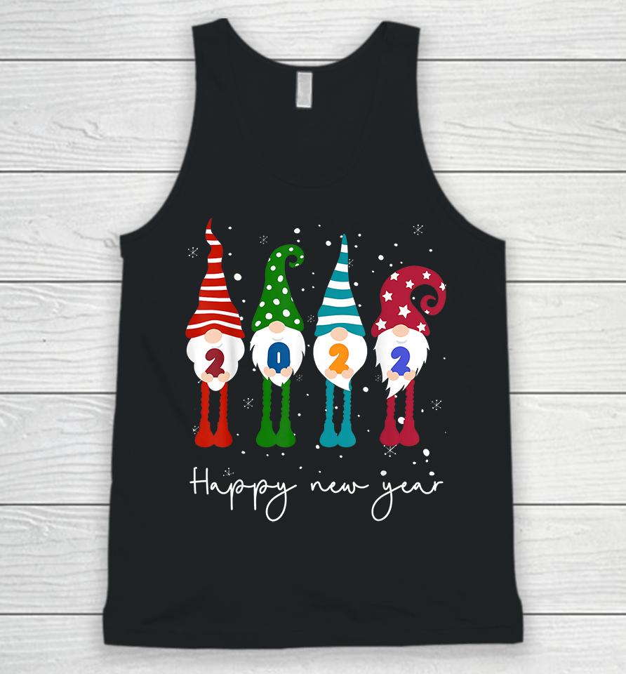 Happy New Year 2022 Gnome Christmas Unisex Tank Top