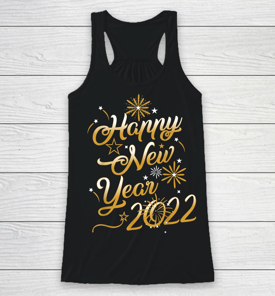 Happy New Year 2022 Racerback Tank